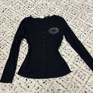 Y2K Harley Davidson Henley